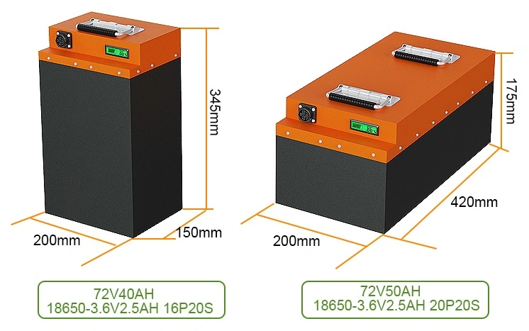 Блок батарей LiFePO4 48V 60V 72V 20ah 30ah 40ah для электрического мотоцикла с аттестацией MSDS Un38.3